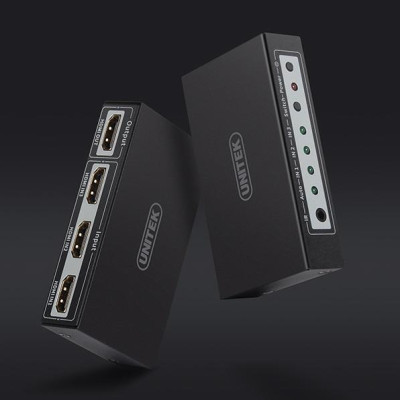 Bộ Chia HDMI 3 vào 1 ra UNITEK (Y-5312A) - HÀNG CHÍNH HÃNG