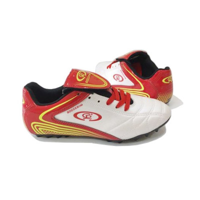 GIÀY ĐÁ BÓNG SÂN CỎ NHÂN TẠO VÀ TỰ NHIÊN ĐINH THẤP MÀU TRẰNG ĐỎ 114T