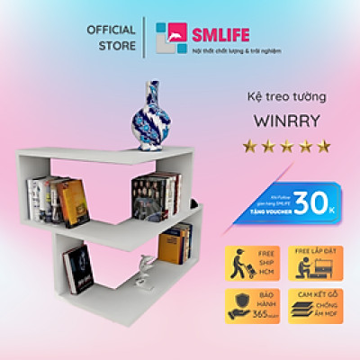 Giá sách để đồ treo tường SMLIFE Winrry
