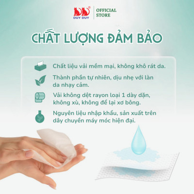 Combo 5 Gói Mặt nạ khô Liti vải rayon mềm mịn 100 miếng (21x23cm) không hóa chất chuyên chăm sóc da mặt