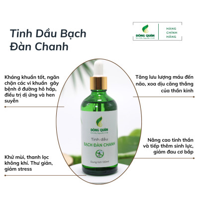 Tinh Dầu Bạch Đàn Chanh Nguyên Chất Đông Quân Có Tác Dụng Đuổi Muỗi Và Côn Trùng, Thanh Lọc Không Khí Rất Hiệu Quả 100ml/lọ