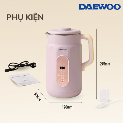 Máy Làm Sữa Hạt Daewoo DWSM-1310 1L, tặng Cẩm Nang 50 Công Thức - Máy Xay Nấu Đa Năng BH 2 năm, Hàng Chính Hãng