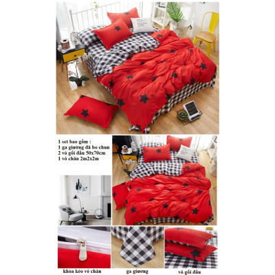 Bộ Vỏ CHĂN GA GỐI COTTON POLY DULCETT hàng NHẬP KHẨU SIÊU ĐẸP.