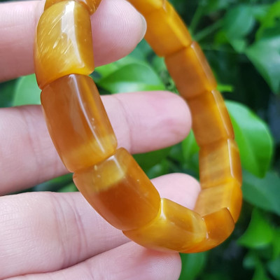 ️️Vòng nữ đá mắt hổ bản khúc đẹp vàng tươi tự nhiên Size vòng freesize tầm Ni 53mm x cao 10mm x dầy 7mm Hợp mệnh kim mệnh thổ mệnh Thủy đeo may mắn xinh đẹp ạ