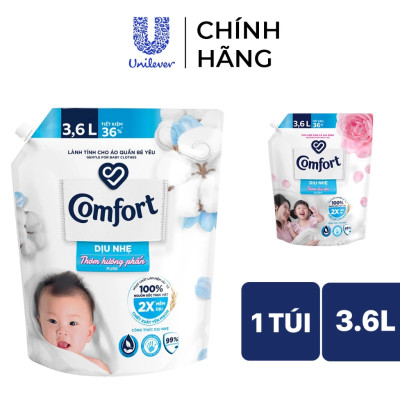 Túi Nước Xả Vải Comfort Thơm Hương Phấn Dịu Nhẹ Cho Cả Gia Đình