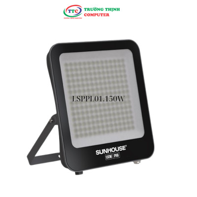 Đèn pha LED SUNHOUSE Spec SHE-LSPPL01.150W Sử dụng Chip LED ,Tuổi thọ 25.000 giờ, chuẩn IP66, chống nước