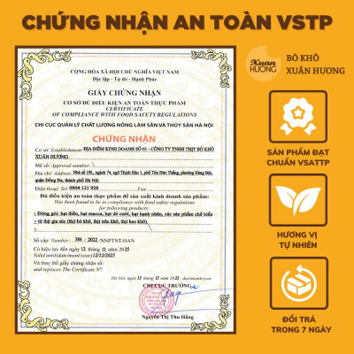 Bò Khô Sợi XUÂN HƯƠNG vị truyền thống thơm ngon 310g
