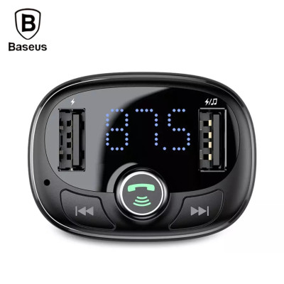 Tẩu sạc đa năng phát nhạc trên ô tô Baseus T Shaped S-09 Car Bluetooth MP3 Player - Hàng chính hãng
