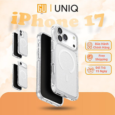 Ốp Lưng Cho iPhone 17 Series UNIQ LIFEPRO TINSEL Lấp Lánh Kim Tuyến Siêu Nhẹ Chống Sốc 2.5m AirLite Hàng Chính Hãng