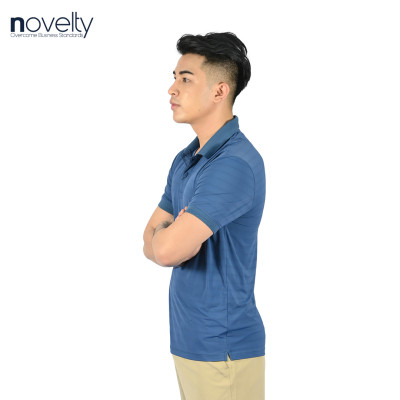 Áo thun Polo nam Novelty 210058 màu xanh cổ vịt
