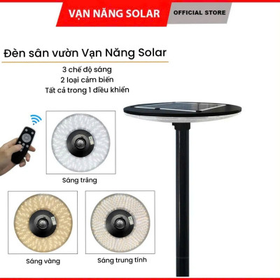 Đèn Năng Lượng Mặt Trời UFO VẠN NĂNG  500W  Ánh Sáng vàng - trắng - trung tính