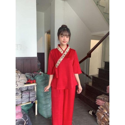 ĐỒ LAM ĐI CHÙA  MẪU LỤA PHÁP