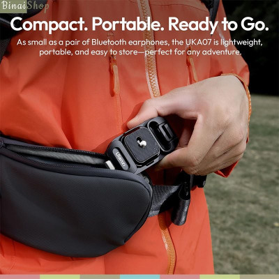 Ulanzi UKA07 - Bộ Kẹp Balo Máy Ảnh GoPro Tháo Nhanh, Bền Nhẹ 94g, Chịu Tải 10kg, Tương Thích Uka & F38 - Hàng Chính Hãng