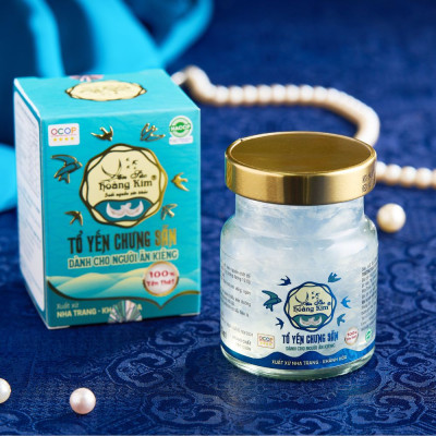 Combo mua 10 tặng 1 Yến Hũ Chưng Sẵn Ăn Kiêng Hoàng Kim (Không Đường) - Dùng Cỏ Ngọt Tự Nhiên - OCOP 4 Sao