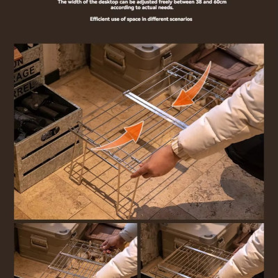 Kệ thép không gỉ có thể xếp gọn hoặc mở rộng Campingmoon FD-22