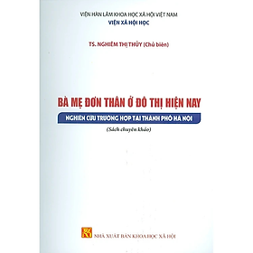 Sách - Bà Mẹ Đơn Thân Ở Đô Thị Hiện Nay - Nghiên Cứu Trường Hợp Tại Thành Phố Hà Nội (Sách chuyên khảo)