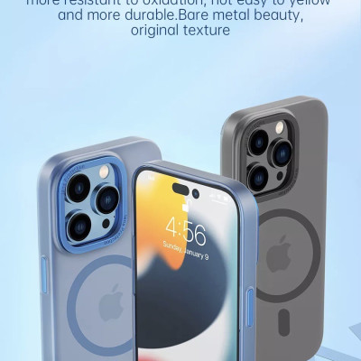 Ốp Wiwu Ultra Thin Frosted phone case UTFC-103 Cho Iphone 14 được làm bằng PC mờ, thiết kế trong suốt, chống oxy hóa, không dễ ố vàng - Hàng Chính Hãng