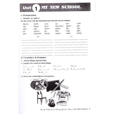 Bài tập tiếng anh 6 - Global Success - Kết nối tri thức với cuộc sống (Tặng kèm đáp án)