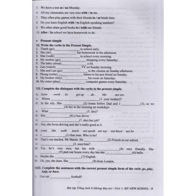 Bài tập tiếng anh 6 - Global Success - Kết nối tri thức với cuộc sống (Tặng kèm đáp án)