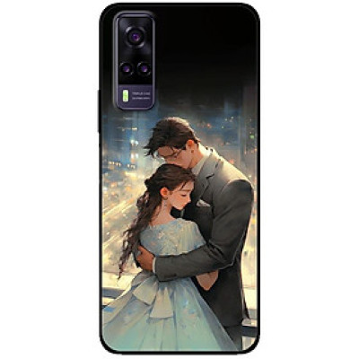 Ốp lưng cho Vivo V23e - Y31 -Y51 - Y55 - Y55s - Y55 2022 - Couple Ôm Nhau - Hàng Chính Hãng