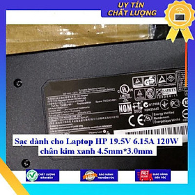 Sạc dùng cho Laptop HP 19.5V 6.15A 120W chân kim xanh 4.5mm*3.0mm - Hàng Nhập Khẩu New Seal