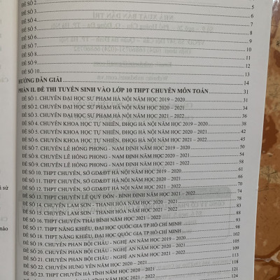 Bộ đề ôn luyện thi vào lớp 10 THPT chuyên môn Toán
