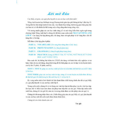 Sách - GLOBAL SUCCESS - Bài tập tiếng anh lớp 8 Tập 1 (có đáp án)