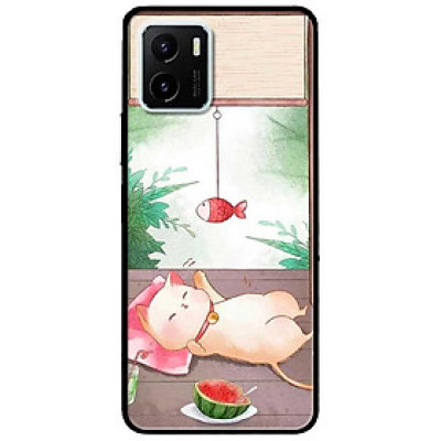 Ốp lưng dành cho Vivo V23 5G / S12 - Vivo Y15s / Y15A - Mèo Nằm Chờ Cá