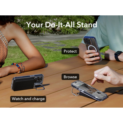 Ốp Lưng Dành Cho iPhone 15 Pro Max / iPhone 15 Pro, ESR Classic Hybrid Case with Stash Stand - HÀNG CHÍNH HÃNG