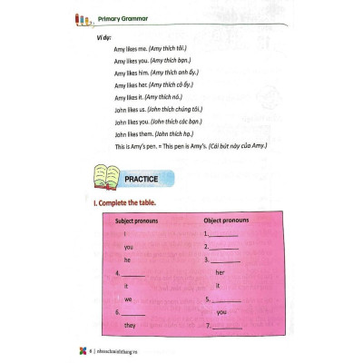 Sách - Primary Grammar Ngữ Pháp Tiếng Anh Theo Chủ Đề Lớp 4 - Tập 2 - Có Đáp Án - Minh Thắng