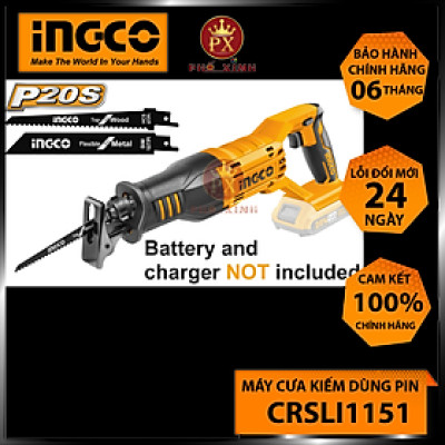 MÁY CƯA KIẾM DÙNG PIN LITHIUM INGCO CRSLI1151