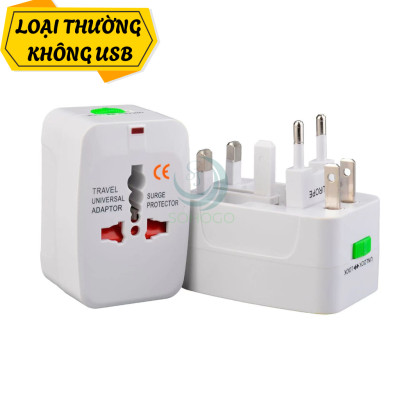 Bộ Chuyển Đổi Điện Du Lịch Đa Năng Quốc Tế- Ổ Cắm Chuyển Đổi Đa Chuẩn Cắm Toàn Cầu- Adapter Du Lịch 4 Trong 1 – Có Bảo Vệ Quá Áp- Travel Universal Adapter with Surge Protector- Ổ Cắm Quốc Tế Đa Năng – Tương Thích 150+ Quốc Gia