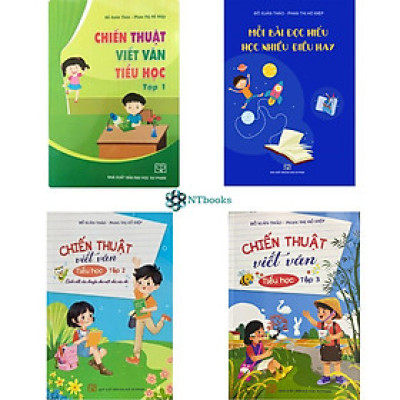 Combo 4 cuốn: Chiến thuật Viết Văn Tiểu Học (Tập 1 + Tập 2 Tập 3) + Mỗi Bài Đọc Hiểu Học Nhiều Điều Hay