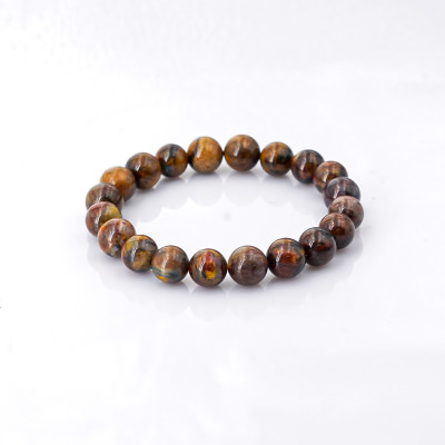 Vòng tay phong thủy Pietersite nâu 10 mm