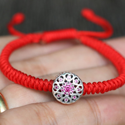 Vòng Kết Dây Đỏ Charm Ngọc Quý Gemstones GA6