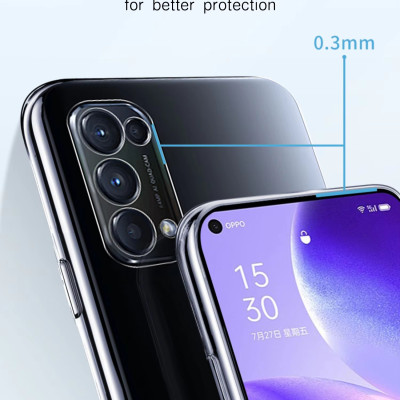 Ốp lưng dành cho OPPO Reno5 silicon TPU dẻo trong suốt dày dặn chống sốc, chống xước cao cấp - Hàng chính hãng 