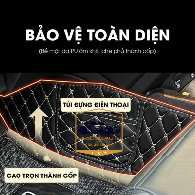 [FORD ECOSPORT] Thảm Trải Sàn, Lót Sàn Ô Tô 5D 6D Thiết Kế Theo Xe FORD ECOSPORT 2018 Chống Nước, Không Mùi - MẪU Ô VUÔNG - Hàng Chính Hãng