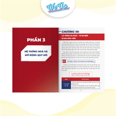 Combo 2 sách: Hướng dẫn Kiếm tiền xuyên biên giới từ Youtube và Công cụ AI để sản xuất content tự động (Weupbooks)