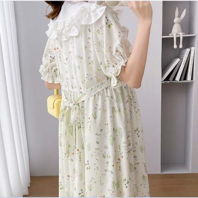 ĐẦM  BẦU VÁY BẦU CÔNG SỞ  BÈO LAI  HOA NHÍ NGOT NGÀO  sau sanh có nút mở cho bé ti