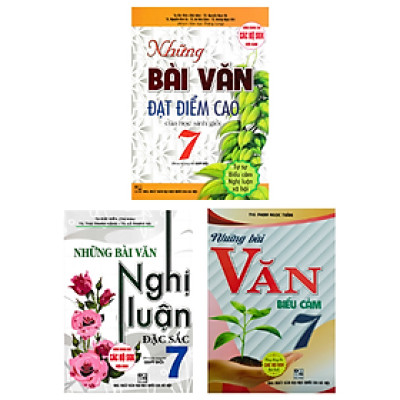 COMBO BỘ SÁCH THAM KHẢO VĂN MẪU LỚP 7 (DÙNG CHUNG CHO CÁC BỘ SGK HIỆN HÀNH) (BỘ 3 CUỐN) - HA