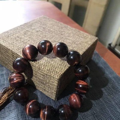 VÒNG ĐÁ TỰ NHIÊN ĐỎ NÂU 16LY CUNG SANH NAM MỆNH HOẢ THỔ KIM 350k KHÔNG BAO GỒM KIỂM ĐỊNH