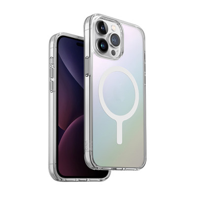 Ốp lưng dành cho iPhone 15/ 15 Pro/15 pro max UNIQ Hybrid Magclick Charging LifePro Xtreme Iridescent - Hàng Chính Hãng