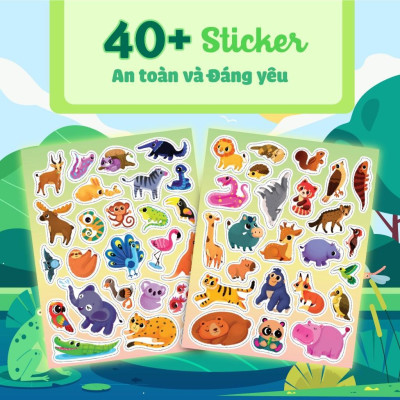 Sách Trò Chơi Bóc Dán - Cảm Xúc Rừng Xanh - Megabook