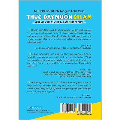 Sách - Thức Dậy Muốn Đi Làm - Giải Mã Cảm Xúc Để Đi Làm Như Đi Chơi - First News