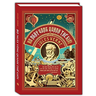 Sách - 80 Ngày Vòng Quanh Thế Giới - Bìa Cứng - Jules Verne - Minh Thắng