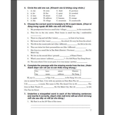 Sách - Bài Tập Từ Vựng Tiếng Anh Lớp 5 - Dùng Chung Các Bộ SGK Hiện Hành - Hồng Ân