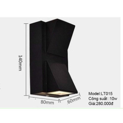 Đèn treo tường lan can ,đèn treo tường đường đi ,đèn treo tường trang trí DT