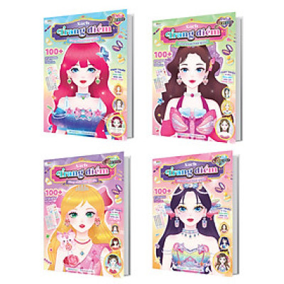 Combo Sách trang điểm công chúa Hàn Quốc Myra, Yuna, Jenny, Hanna (4 cuốn)