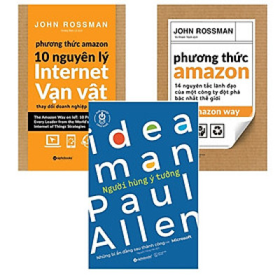 Combo Sách : Phương Thức Amazon – 10 Nguyên Lý Internet Vạn Vật + Phương Thức Amazon (14 nguyên tắc lãnh đạo của công ty đột phá bậc nhất thế giới) + Khởi Nghiệp Công Nghệ - Người Hùng Ý Tưởng
