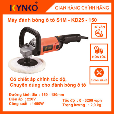 Máy đánh bóng ô tô - KD25 cầm tay chất lượng chính hãng Kynko KD25S1M- KD25 -150 # 6251